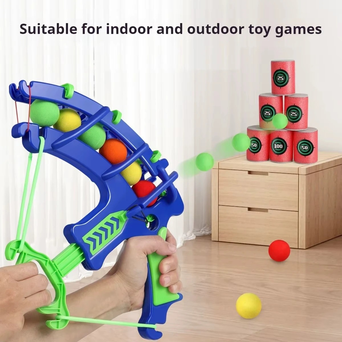 Outdoor Adventure Game - Pistolet à bulles automatique avec cible