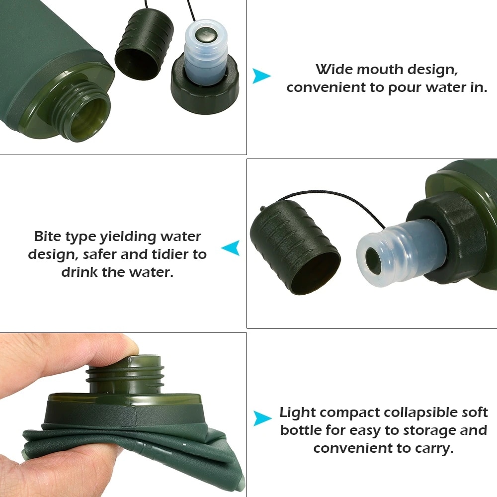 Sac à eau pliable 250 ml 500 m - Outdoor Adventure Kit avis et prix