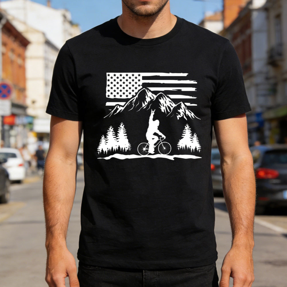 T-shirt pour homme avec drapea - Outdoor Adventure Usa avis et prix